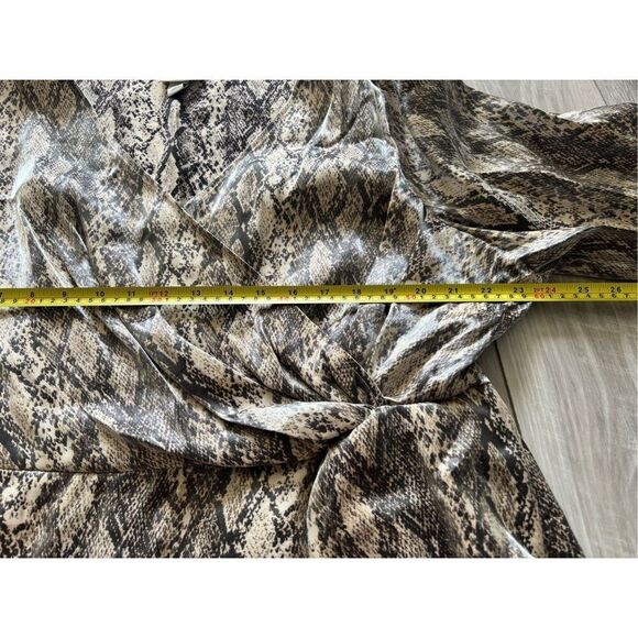 Ava & Viv shimmery snake skin print knee length dress size 2X - Picture 9 of 16